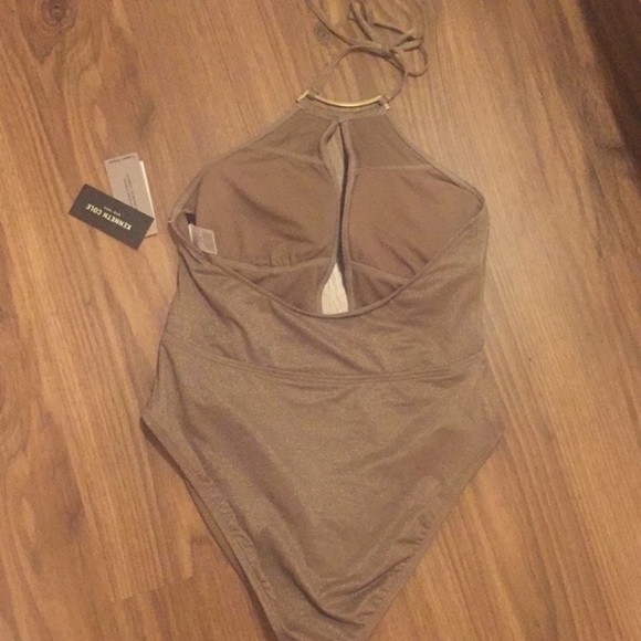 NWT Kenneth Cole Metallic One Piece - Picture 5 of 6